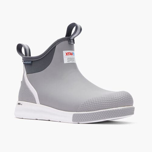 XTRATUF Men's 6 in Ankle Deck Boot Sport in Gray